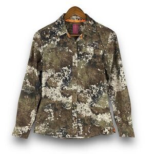 SHE Outdoor Small Women's Long Sleeve Button Down Camouflage Camo Shirt
